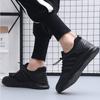 Sports Shoes Men's Shoes 2025 Spring and Autumn New Leather Waterproof and Odor Proof Casual Shoes Versatile Black Running
