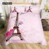 Eiffel Tower Bedding Duvet Cover Set 3d Digital Printing Bed Linen Fashion Design Comforter Cover Bedding Sets  Bed Set