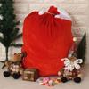 Christmas Large Santa Claus Bags with Drawstring Cord Velvet Santa's Present Sack Bags 70x50cm for Xmas Kid Gift Toys Decoration