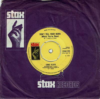 7-дюймовая пластинка EDDIE FLOYD - Не говори своей маме (Где Вы STAX125 Stax 1969 UK Соул/Фанк Б/У