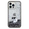 Karl Lagerfeld Klhcp13Xlkcnsk Iphone 13 Pro Max 6.7 Transparent Hardcase Liquid Glitter Choupette