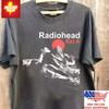 Новая одежда Футболка с принтом Radiohead 90-х Альбом Kid A Угольный Унисекс Футболка Новые Поступления Весна/Лето