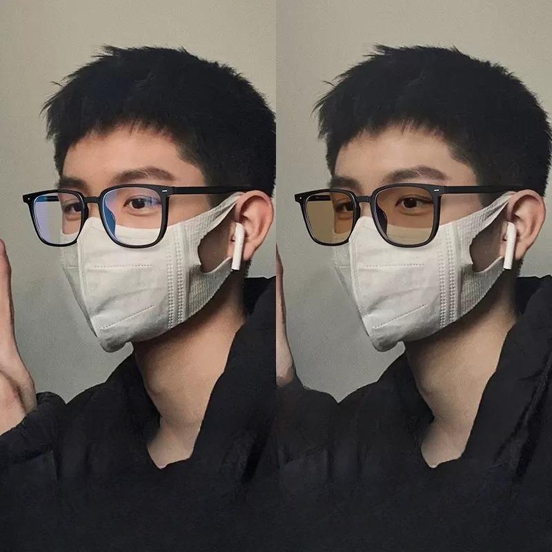 Fashion Pochromic Anti Radiation Eyeglasses for Women/Men Anti Blue Light Computer Glasses