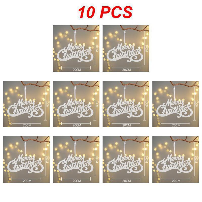 1~10 шт. Веселый рождественский знак 2024 года, украшение на рождественскую елку, деревянная дверь, настенные украшения, доска для праздников, для дома, для дома и улицы