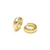 Boucles d'oreilles - LUXENTER - Apruk - Créoles cerceaux modernes - Or jaune 18k - Diamètre 22 mm