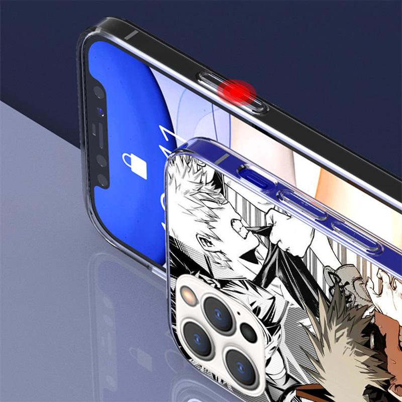 Чехол для телефона My Hero Bakugou Katsuki Для iPhone 16 17 Air 15 14 Pro Max 16E Чехол для телефона 13 Mini 12 11 7 SE 8 Печатный узор Fi