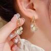 Needle Pearl Zircon Earrings For Women With High Quality And Cool , Forest Earrings, Ear Accessories