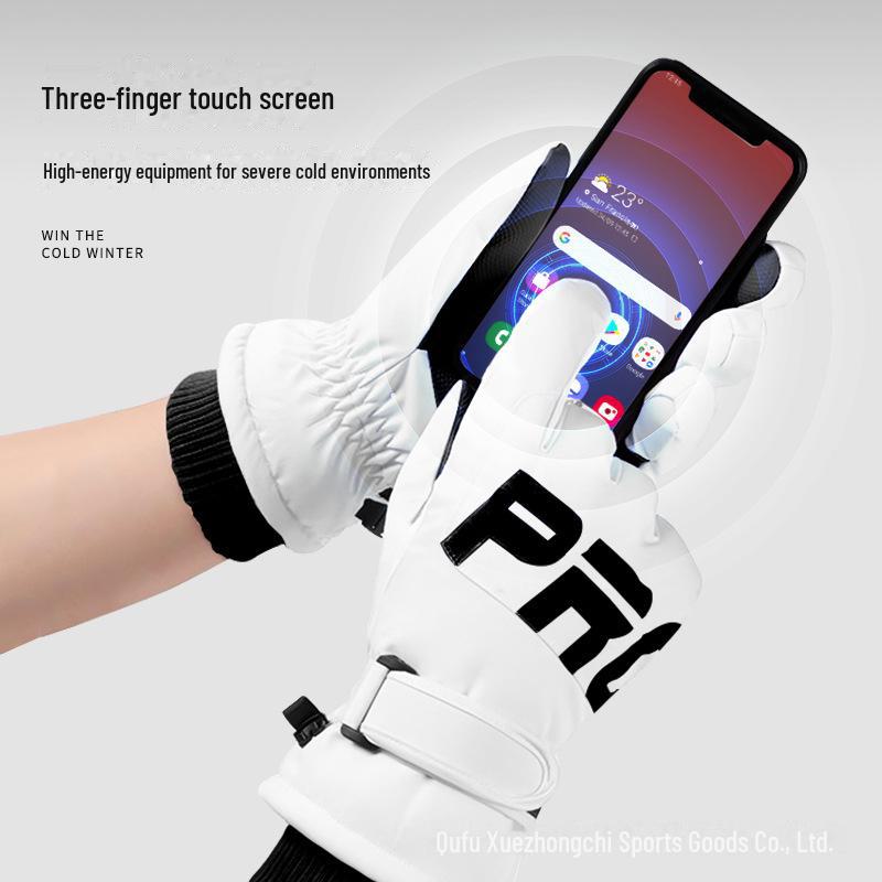 Зимние сенсорные лыжные перчатки для взрослых и детей — теплые, устойчивые к холоду спортивные принадлежности на открытом воздухе