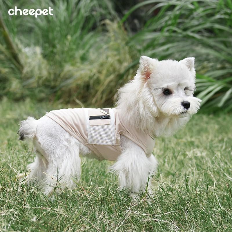 Cooling Pet Vest Small Dogs Breathable Sleeveless Shirt Schnauzer Bichon Frise Outdoor Use