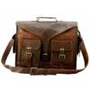 Bag Briefcase Vintage Laptop Leather Messenger Genuine Handmade Satchel Men