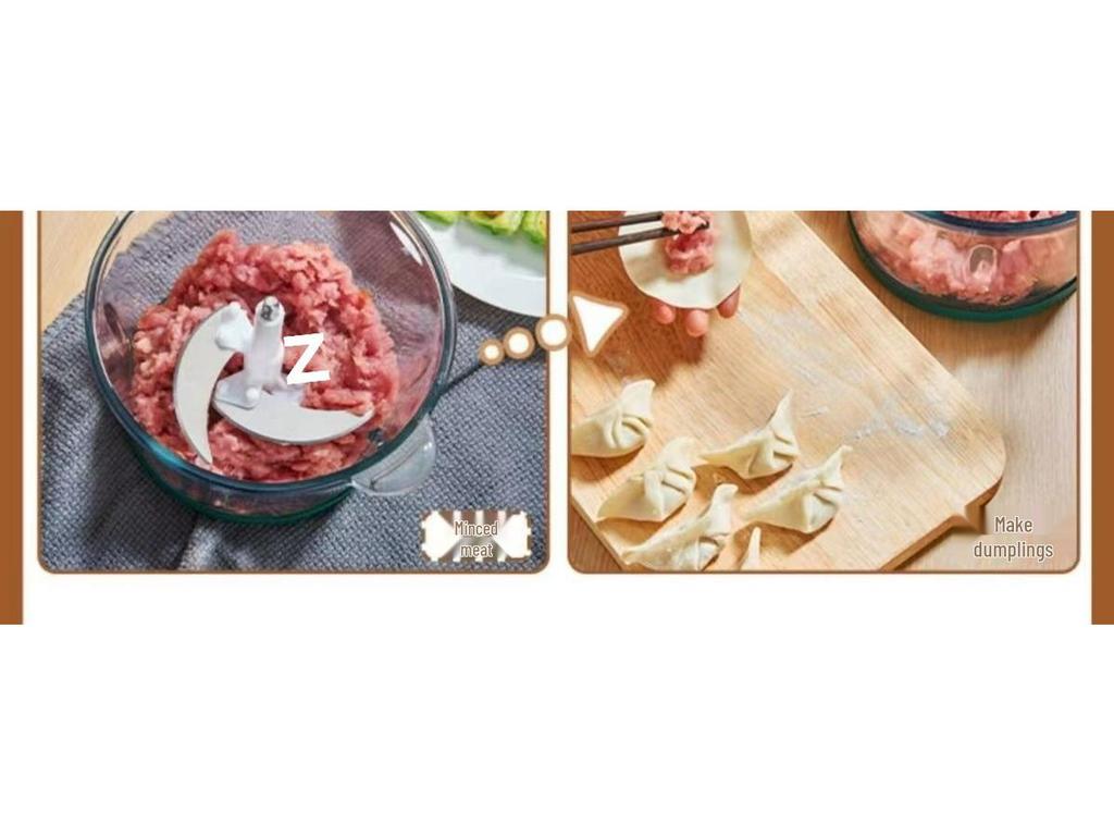 Многофункциональный кухонный комбайн из нержавеющей стали с медным мотором: Измельчает мясо, замешивает тесто и делает чесночную пасту