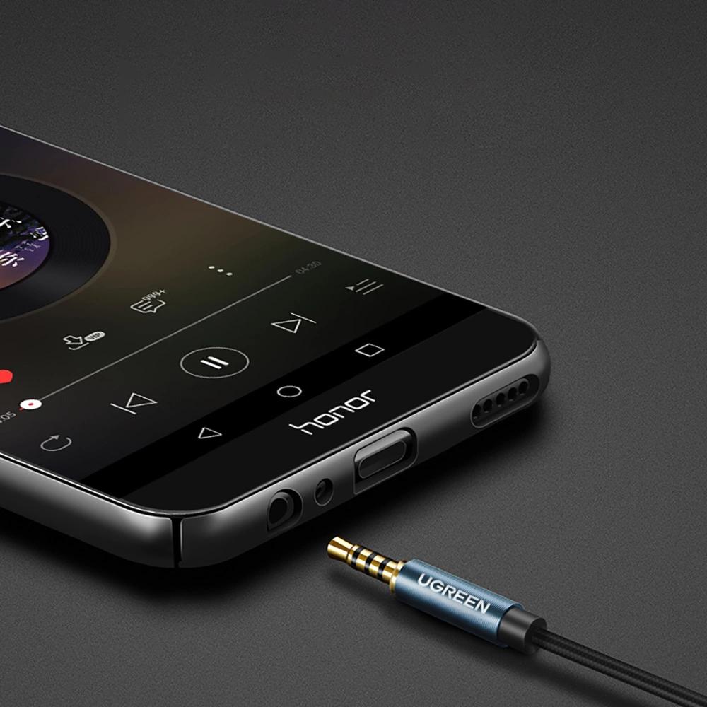 Ugreen Adapter Cable Aux Extension Mini Jack 3.5 Mm 2M Blue (Av118)