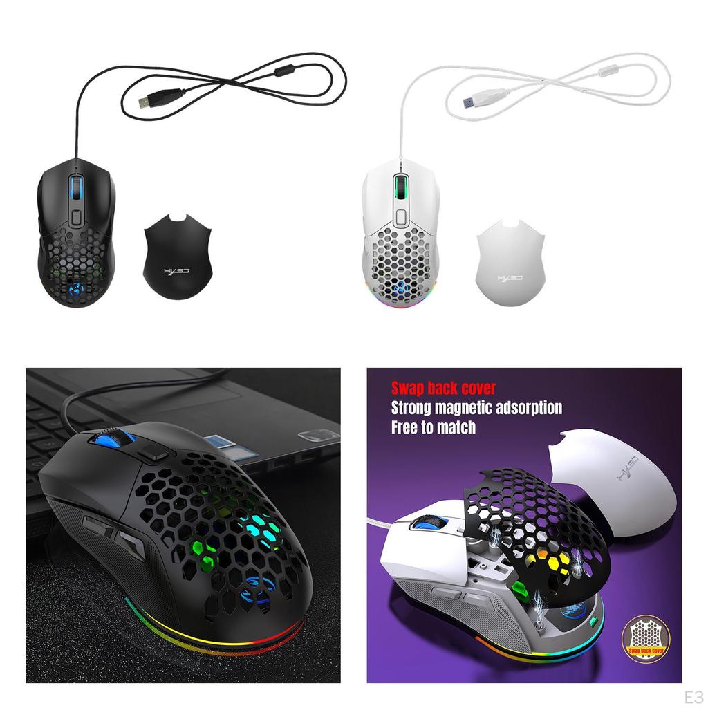 Игровая USB-мышь с 7200 DPI и 6 настраиваемыми параметрами для ПК-игроков