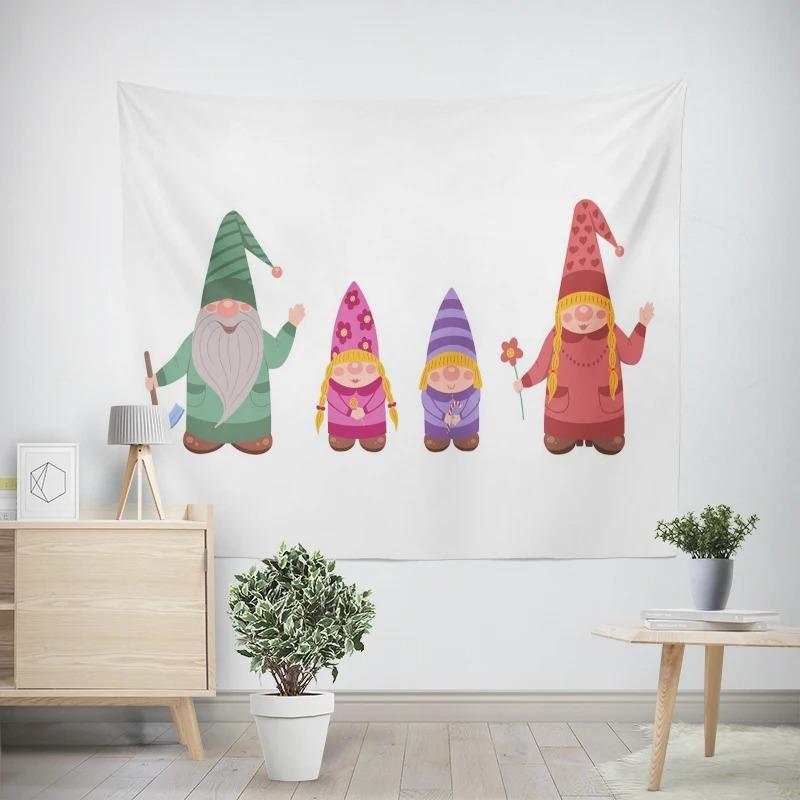 Рождественский новогодний узор для гостиной, спальни, декоративный гобелен