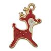 Set of 50 Christmas Oil Drop Pendants: Cute Santa, Snowman, Tree DIY Jewelry Accessories