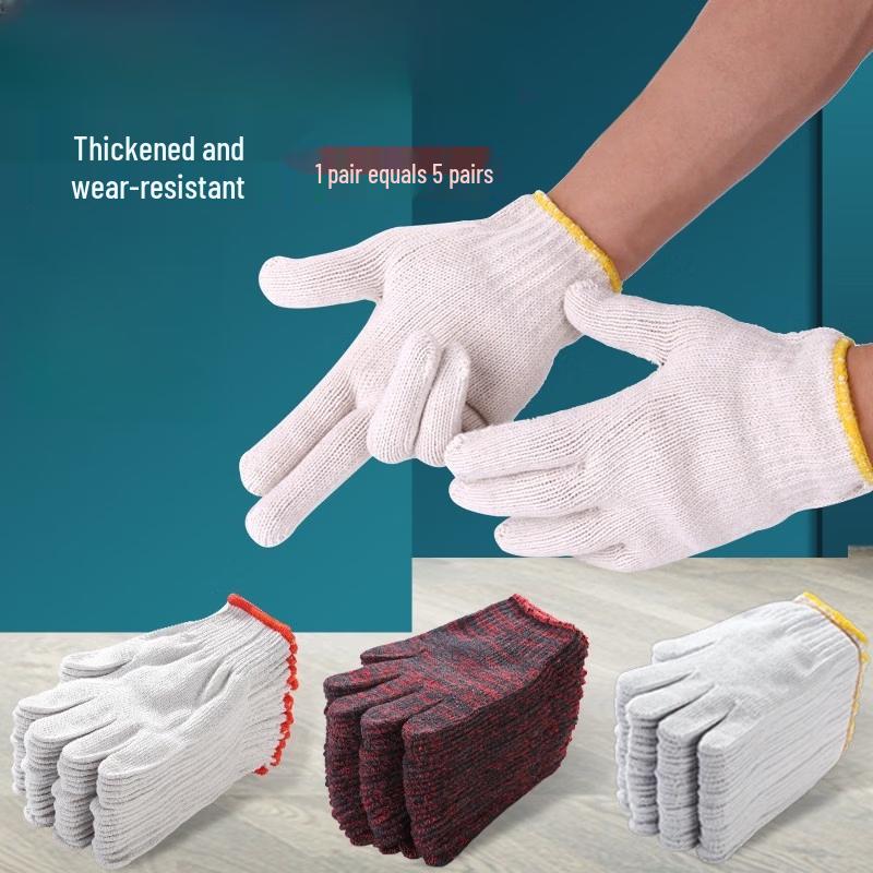 XHe Thickened Cotton Industrial Work Gloves