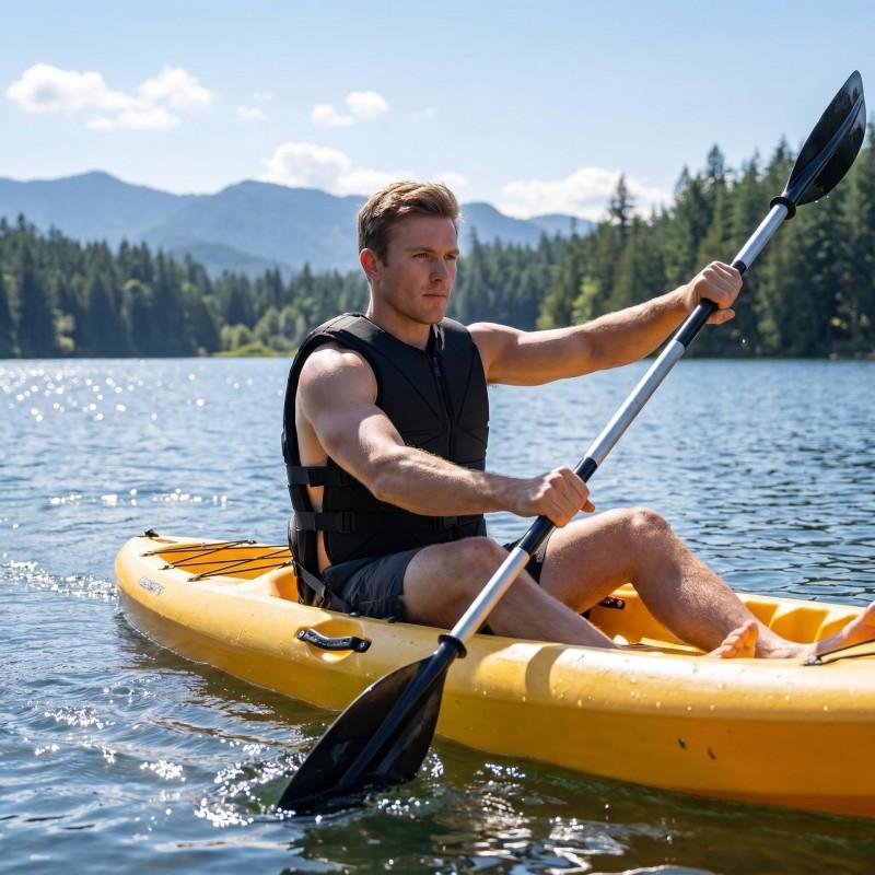 Lightweight Paddle Board Buoyancy Vest Adults - Stylish Kayak Fishing Waist Belt Life Jacket Sea Coastal Use