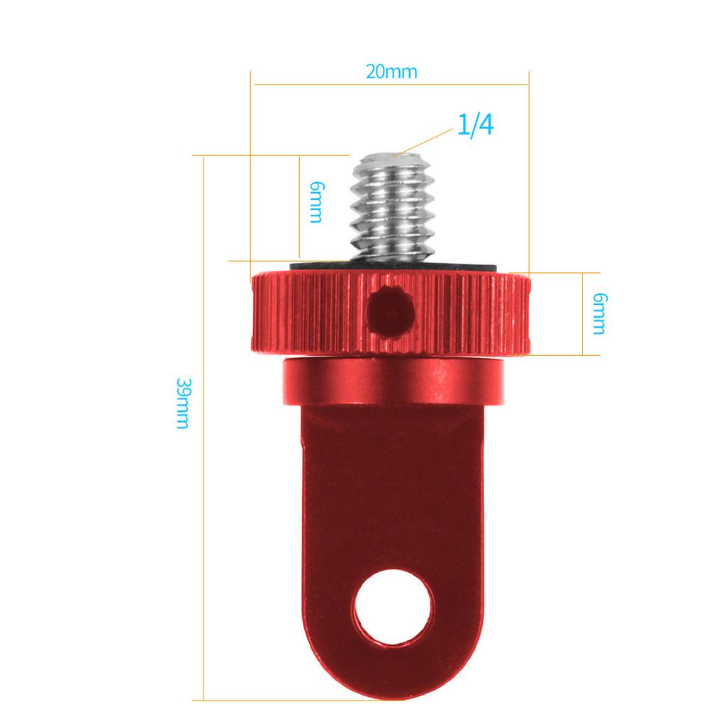 Aluminum Mini Tripod Mount 1/4 Screw Head Adapter for GoPro Hero 13 12 for Sony for Insta360 DJI OSMO 360 Pocket3 Action Camera