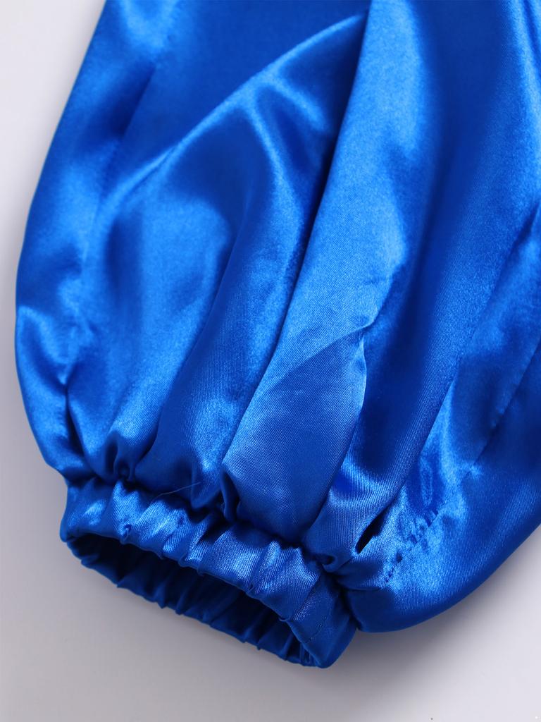 Детский сценический костюм, атласные шаровары с потайной молнией для тематических вечеринок