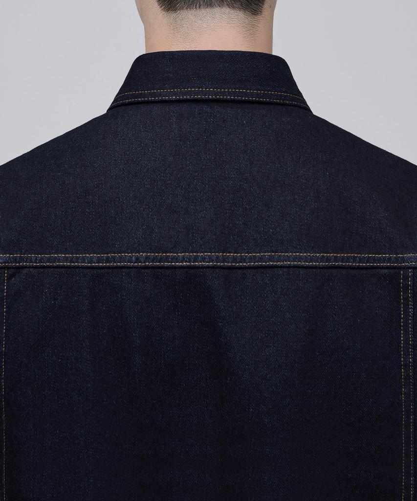 Musinsa Standard Relaxed Denim Trucker Jacket [Deep Indigo]