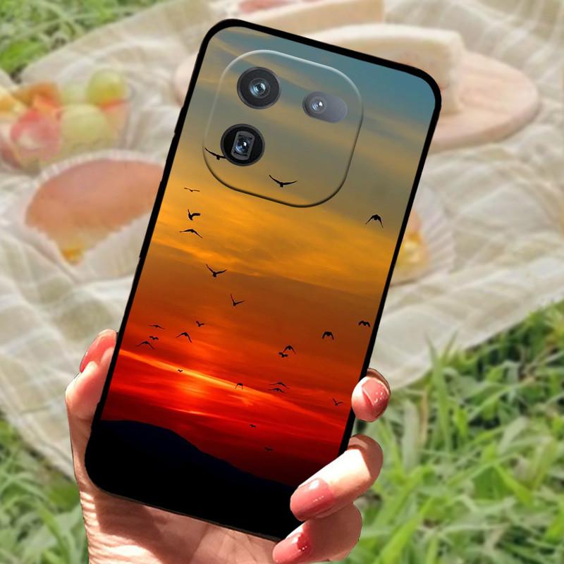 Чехол для Vivo IQOO 12 Pro Мягкий Мраморный Черный Силиконовый Задняя Крышка Телефона Для Vivo IQOO 12 Pro Чехол Крышка IQOO12 Pro Coque Funda