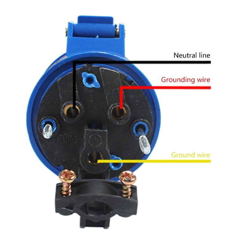 Адаптер питания для генератора автодома 16А 3-контактный 220-250В Встраиваемая розетка для подключения
