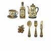 7Pcs Coffee Themed Coffee Utensil Wooden Ornament  Restaurant Decoration