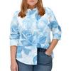 New Large Size Women's Long Sleeve Shirt Versatile, Loose Fashion Leisure Travel Vacation Button Lapel Shirt