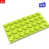 Нетоксичная пластина Moc Bricks 4x4 4x6 4x8 4x10 4x12 3031 3022 3035 3030 3029 Детский игрушечный конструктор Собирается Подарок на день рождения