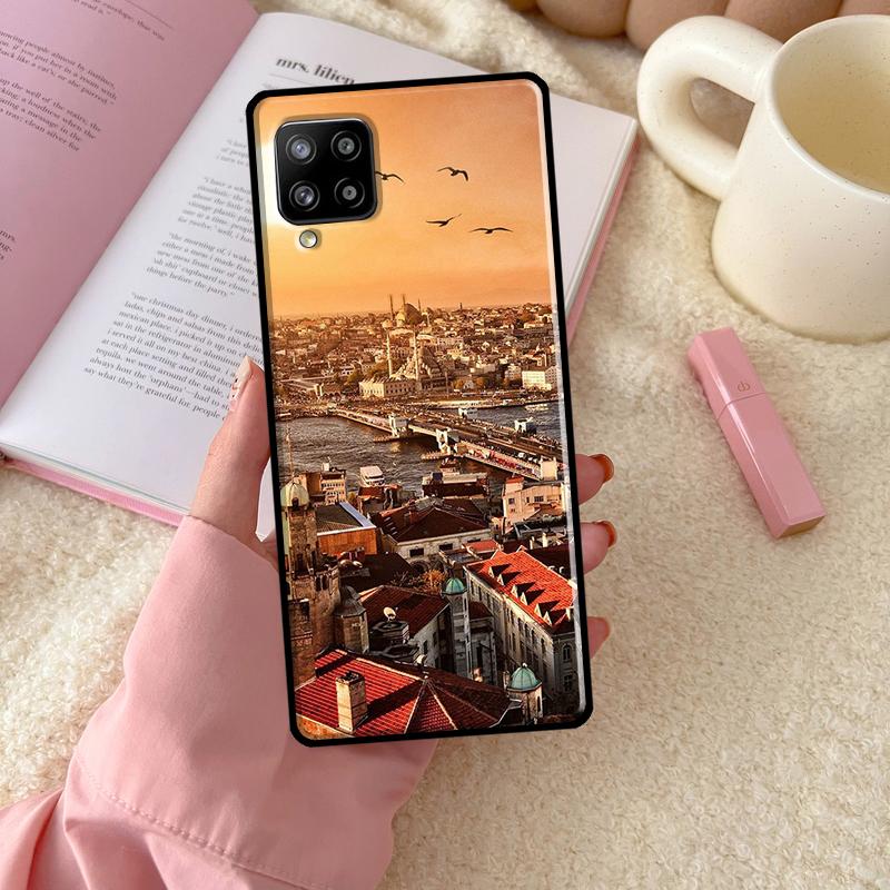 Турция Стамбул Пейзаж Здание Для Samsung Galaxy A16 A26 A36 A56 A06 A53 A33 A13 A12 A32 A52 A55 A35 A15 A54 A34 A14 Чехол
