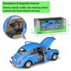 Масштаб 1/24 Welly Volkswagen Beetle, модель автомобиля из сплава, литье под давлением, металлические игрушечные автомобили, модель автомобиля, коллекция высокой имитации, детские подарки
