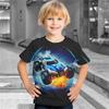 2025 Новые ретро-автомобили 3D-принт футболки для мальчиков детские футболки для мальчиков с коротким рукавом футболка одежда для мальчиков лето