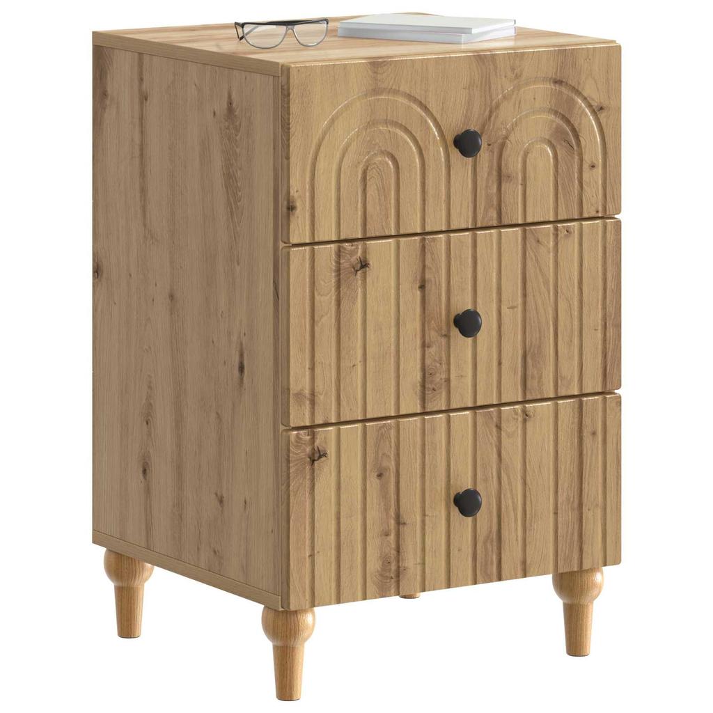 Nightstand Artisan Oak 43 x 41 x 66.5 cm Engineered Wood
