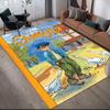 Emil of Lonneberga Flannel Printed Carpet, Home Sofa Decoration for Living Room & Bedroom, Non‑Slip Play Flannel Floor Mat for Game Room