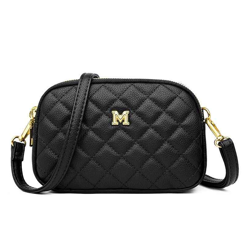 Летняя трехслойная мини-сумка для мобильного телефона, модная повседневная сумка для мамы, атмосферная квадратная сумка с бриллиантами, новая сумка через плечо