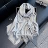 Summer Seaside Vacation Women's Scarf Shawl Decoration Fashionable Letters Cotton Sunscreen Women