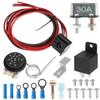Электрический вентилятор радиатора термостат контроллер комплект 12V регулируемый вентилятор реле проводки комплект 3-контактный вентилятор проводка выключатель цепи для автомобиля