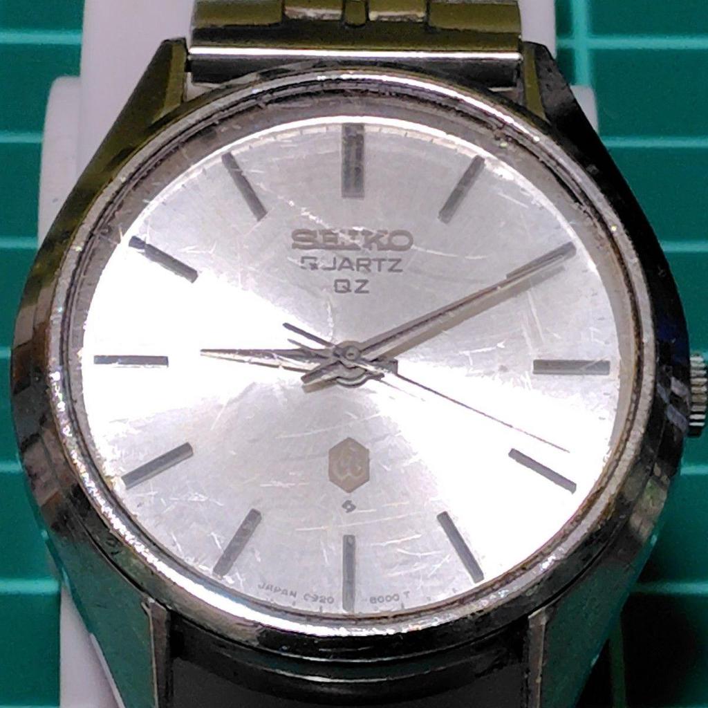 Б/у SEIKO QUARTZ QZ Мужские часы Seiko Quartz Винтажные Серебристый циферблат