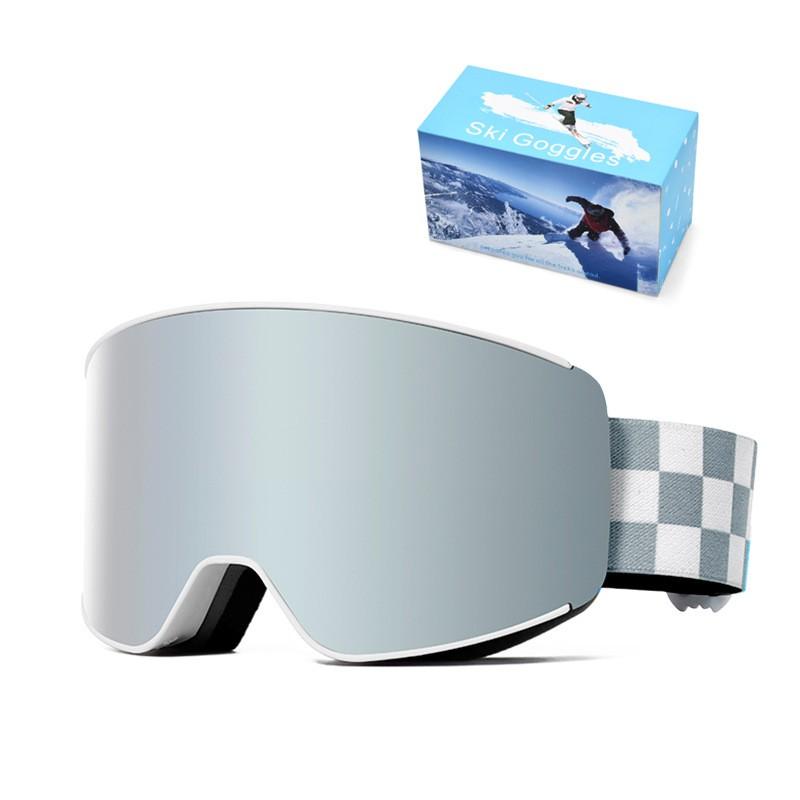Spherical Ski Goggles Adults Double Lens Anti-Fog Windproof Snow Sports Eyewear Unisex