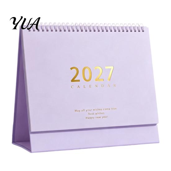 Large Daily Schedule Organizer Desk Calendar 2026-2027, Oct 2026-Dec 2027 14-Month Calendar, Stable Triangular Base Desktop for Planning, Organizing