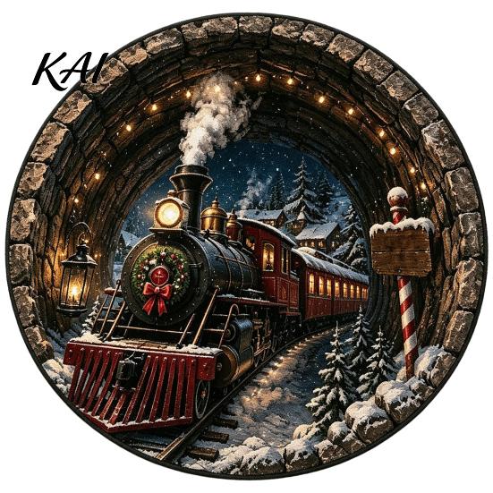 Washable Area Rug for Living Room Christmas 3D Illusion Rug, Black Hole Vortex Visual Effect Mat, Non-Slip Anti Skid Bathroom Mat Holiday Door Machine