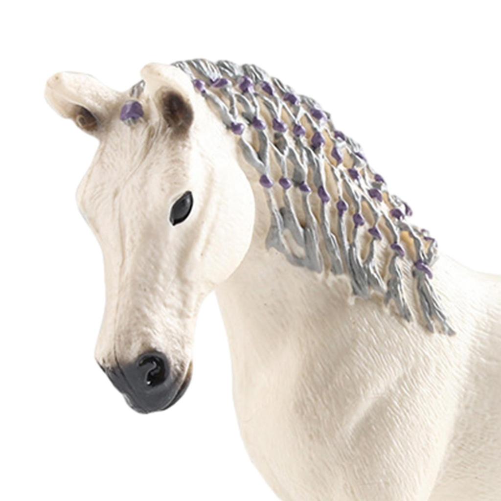 Horse Figures Animal Model Small Simulation Wildlife Statue Educational Toy for Boy Girl Ages 3+ Party Favors Gifts Ornament