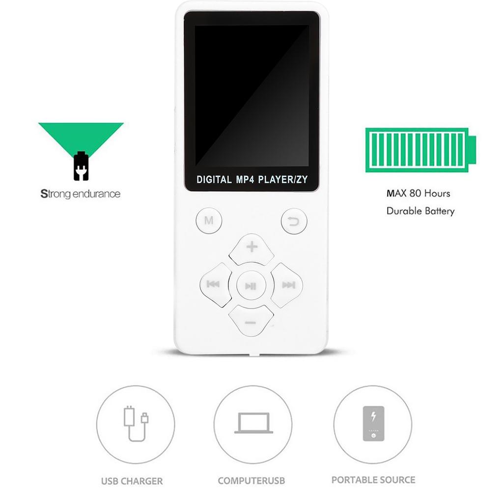 Портативный Bluetooth Mp3-плеер, мини-музыкальные плееры с поддержкой 32 ГБ карт памяти Micor Sd/tf, модный спортивный Walkman с наушниками 3,5 мм