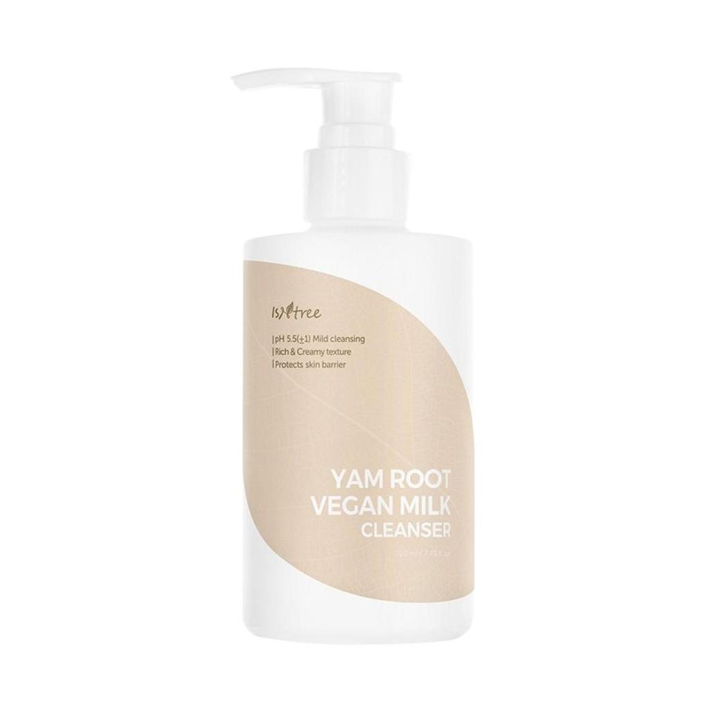 Isntree Yam Root Vegan Milk Cleanser Deep Hydration Gentle Daily Wash 220ml
