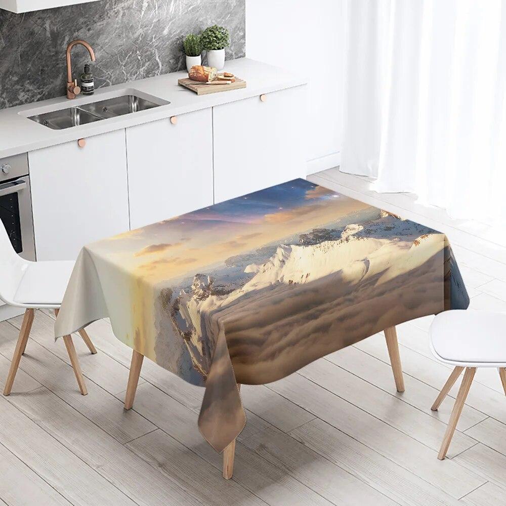 Таинственная космическая звезда, планета, скатерть для салона, вечеринки, ресторана, украшение, противообрастающий водонепроницаемый домашний стол