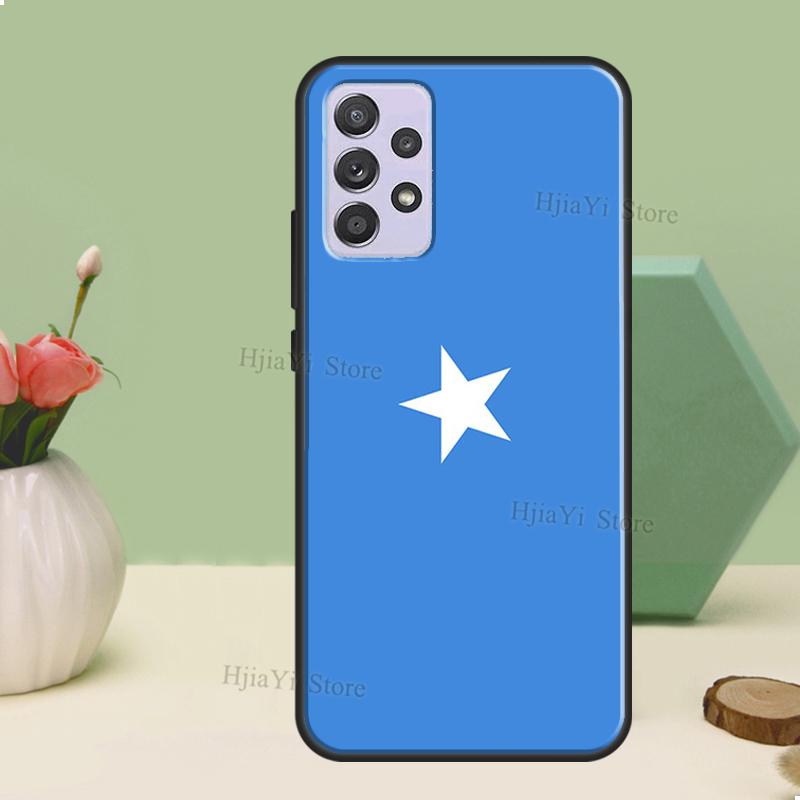 Кейс с флагом Сомали для Samsung A54 A34 A24 A14 A51 A71 A12 A22 A32 A52 A72 A73 A33 A53 A13 Задняя крышка