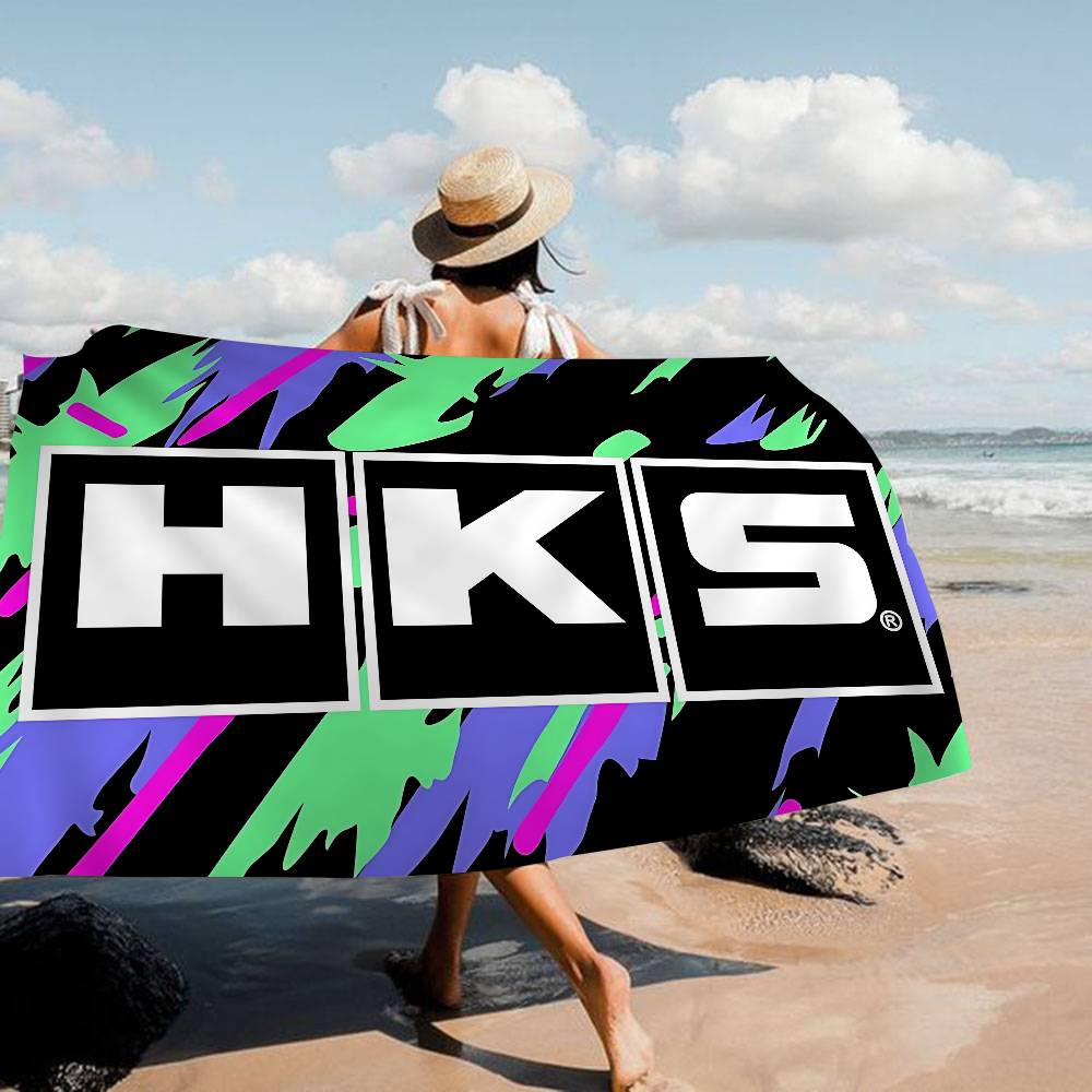 Sports Car HKS JDM Big Microfiber Beach Towels Quick Dry Towel Sand Beach Towels Pool Towel For Travel Swim Pool Yoga