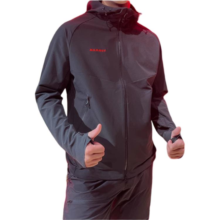 MAMMUT Macun 2.0 Soft Shell Jacket AF Asian Version Men's Black 1011-02420