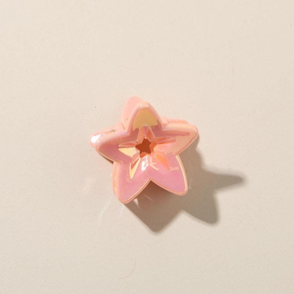 Mini Star Claw Clip 2.5CM - Elegant Dopamine Hair Claw for Bangs and Flyaways