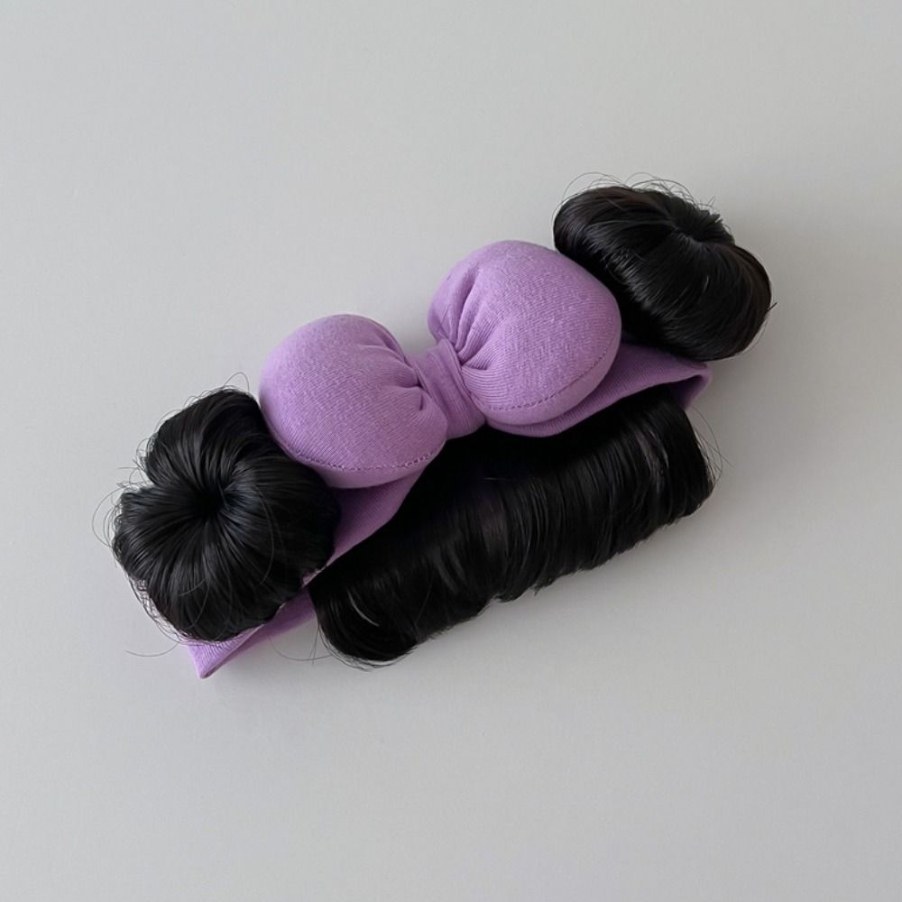 Милые детские резинки для волос парик хлопковые челки шиньоны повязка на голову детский накладной волос реквизит для фотосъемки